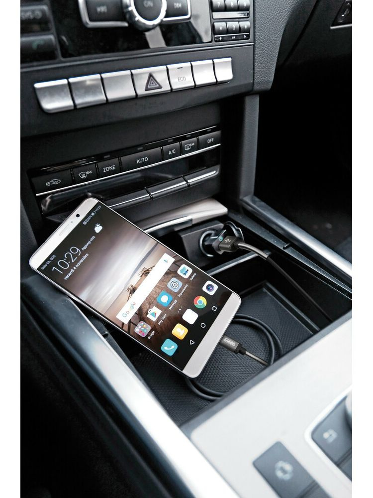 Kabel USB A Lampa z wyjściem USB typu C 100 cm czarny