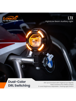 Lampy LED LOBOO L7X drogowe i pomocnicze mijania [12 000 lumenów]