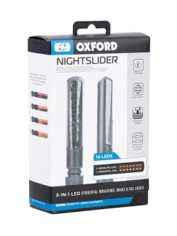 Kierunkowskazy na tył Oxford NightSlider 3w1 (para)