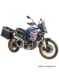 Zestaw: kufry boczne czarne "And-Black" Zega Evo + stelaże czarne Touratech BMW F 900 GS (24-) [poj.: 38+45l]