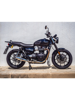 Podwójny tłumik G.P.R Vintacone [Slip-On, Stainless Steel] - Triumph Street Twin 900 [15-19] e3