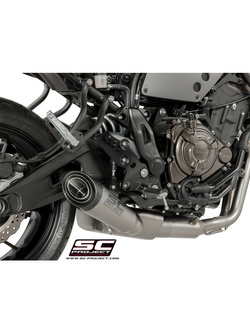 Pełny układ wydechowy 2-1, SC-Project S1 Titanium + Carbon - Yamaha XSR 700 [16-20]