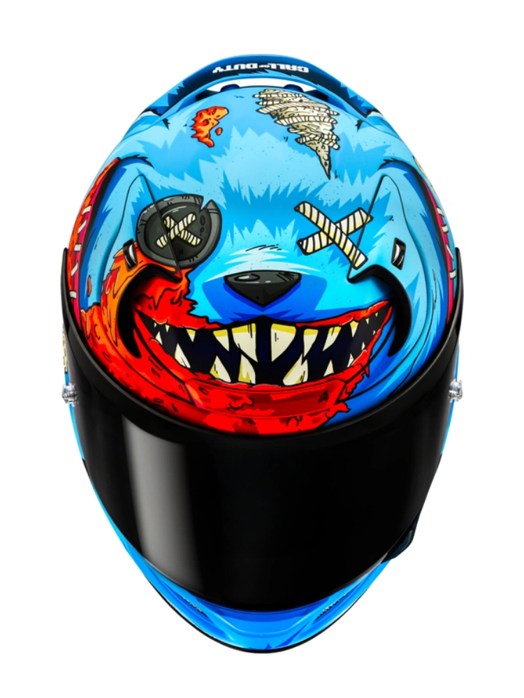 Kask integralny HJC RPHA 12 Mister Peeks Cod niebiesko-czerwony