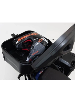 Zestaw: kufer centralny DUSC L + stelaż Adventure-rack SW-Motech BMW F 750/ 850 GS (17-)/ F 800 GS (23-) [do stalowych wsporników, poj.: 41l]