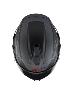 Kask integralny Alpinestars S-R7 A-Core czarno-szaro-czerwony matowy