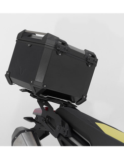 Zestaw: kufry boczne + kufer centralny + stelaże TRAX ADV do motocykla Aprilia Tuareg 660 (21-)/ Rally (24-) [całkowita pojemność: 150l] czarny