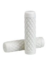 Manetki motocyklowe Biltwell Troker TPV do kierownic o średnicy 22 [mm] białe