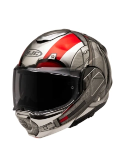 Kask szczękowy HJC F100 Ant-Man Marvel srebrno-czerwony