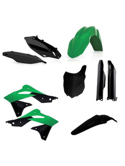 Pełny zestaw plastików Acerbis Kawasaki KX 250 F [13-16] zielono-czarny