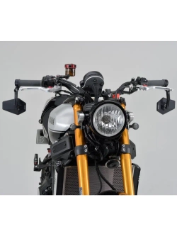 Lusterko motocyklowe Daytona D-Mirror-4 Hexagon do montażu na końcu manetki czarne [adapter]
