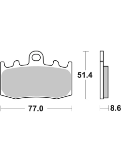 Klocki hamulcowe Brembo SA BMW (wybrane modele) [na przód, kpl. na 1 tarczę]