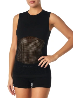 Koszulka termoaktywna bez rękawów SIXS Core czarna unisex