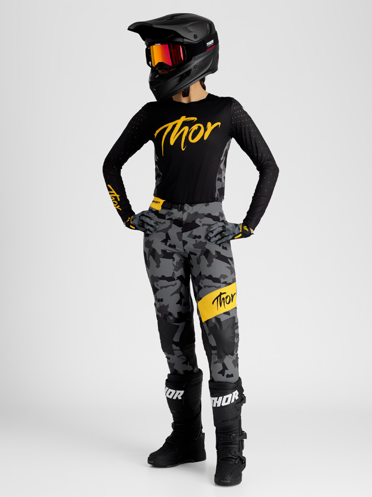 Spodnie cross damskie Thor Sportmode Shadow czarne