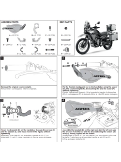 Handbary Acerbis X-Factory CF Moto 450 MT (24-) czarne