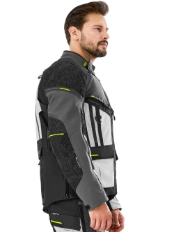 Kurtka motocyklowa tekstylna Shima Tracker szara