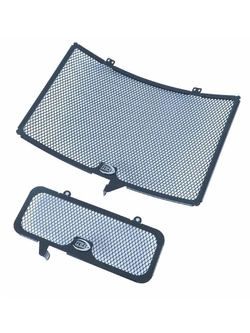 Osłona chłodnicy i chłodnicy oleju R&G Racing Suzuki GSX-R 1000 (03-04) aluminiowa, czarna