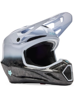 Kask enduro Fox V3 Rs Ghost czarno-biały