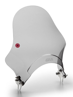 Szyba motocyklowa GIVI [29,5 X 32,5 cm] do Royal Enfield HNTR 350 (22-) przyciemniana [mocowanie w zestawie]