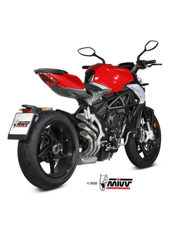 Tłumik motocyklowy Slip-On Line (Speed Edge) MIVV do MV Agusta Brutale 800 RR (17-20) srebrny