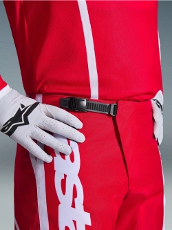 Spodnie cross Alpinestars MX Fluid Apex czerwono-białe