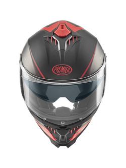Kask integralny Premier Typhoon FR 92 BM czerwono-czarny matowy