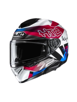 Kask integralny HJC RPHA 72 Goldy biało-czerwony