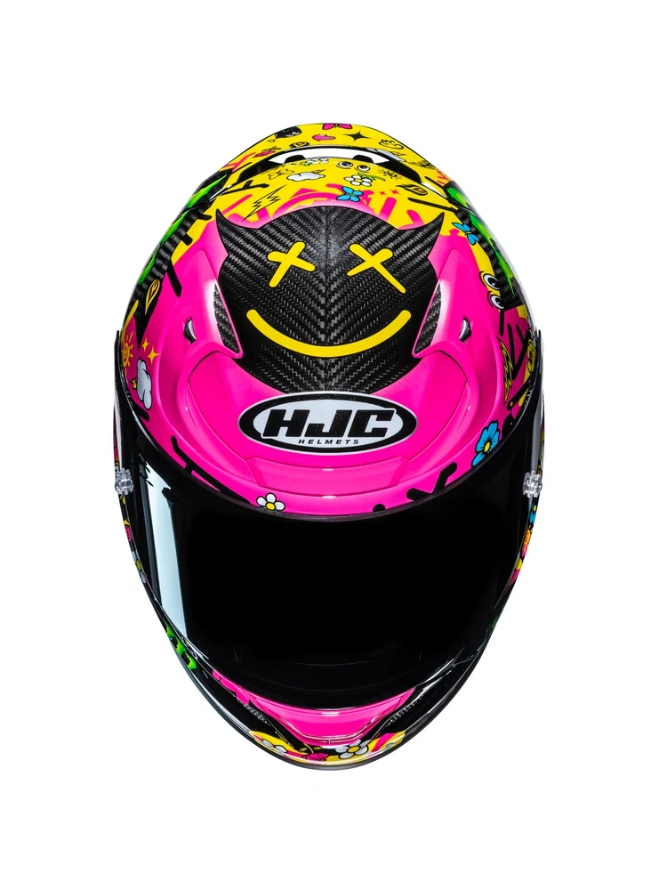 Kask integralny HJC RPHA 12 Carbon Quartararo Le Mans 4 różowo-czarny