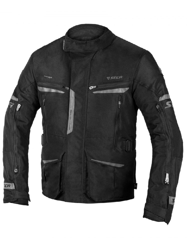 Kurtka motocyklowa tekstylna Seca Compass czarna