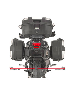 Stelaż kufrów bocznych Monokey, Retro-Fit GIVI Benelli TRK502 X (18-)