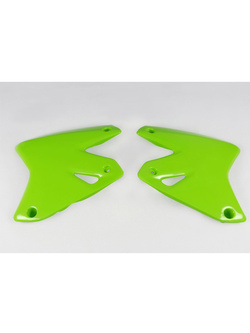 Osłony chłodnicy UFO do Kawasaki KLX 400R (03-21) zielone