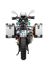 Zestaw: kufry boczne srebrne "And-S" Zega Pro + stelaże czarne Touratech KTM Super Adventure 1290 S/R (21-24) [poj.: 31+38l]