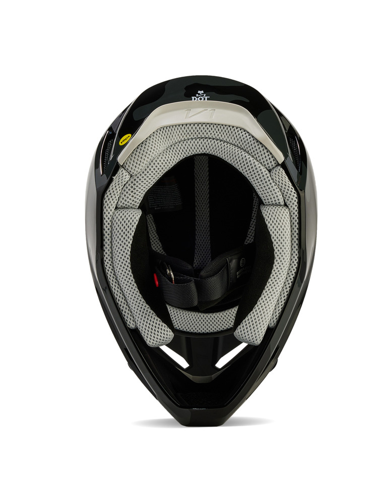 Kask enduro dziecięcy Fox V1 Bnkr czarno-szary