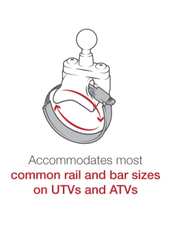 Podstawa kulowa RAM do relingów o średnicy do 8 cm