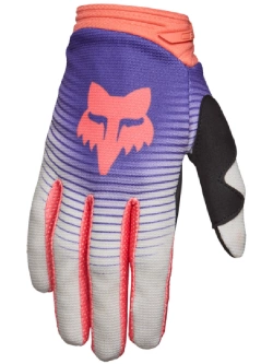 Rękawice cross damskie Fox 180 Collect biało-różowo-fioletowe