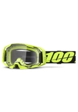 Gogle motocyklowe 100% ARmatic z przeźroczystą szybką czarne-fluo