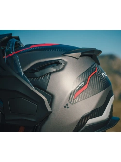 Kask adventure Nexx X.Lifecountry Terra szaro-czarno-czerwony matowy