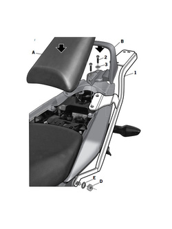 Stelaż pod kufer centralny Shad Honda CBF 125 (08-14)