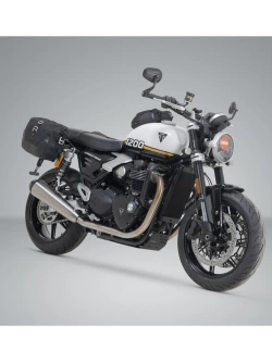 Zestaw sakw bocznych Legend Gear LC2 ze stelażami SW-Motech Triumph Speed Twin 1200 (18-) czarne [poj.: 2 x 13,5 L]