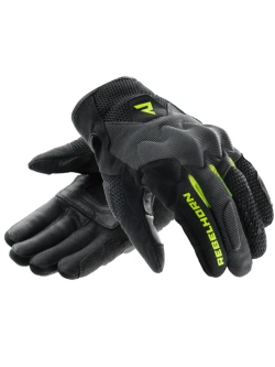 Rękawice motocyklowe letnie Rebelhorn Core czarno-szare-fluo