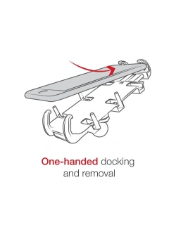 Uchwyt na telefon RAM Quick-Grip XL z adapterem tłumiącym wibracje i podstawą w kształcie litery U - krótki