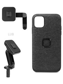 Zestaw na motocykl: etui Peak Design Mobile Everyday Case do modelu iPhone 11 + mocowanie motocykla