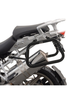 Zestaw: kufry boczne TRAX ADV + stelaże EVO SW-MOTECH 37/45 L do motocykla BMW R 1200 GS / ADV (04-13)  [pojemność 37 i 45 L] srebrne