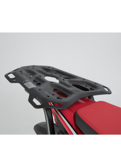 Zestaw: kufer centralny Trax + stelaż Adventure SW-Motech Honda CRF1100L Africa Twin (19-21) [pojemność: 38l] srebrny