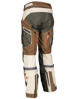 Spodnie motocyklowe tekstylne Klim Badlands Pro brązowo-pomarańczowe