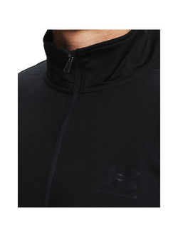 Bluza męska rozpinana UNDER ARMOUR Pique Track Jacket czarna