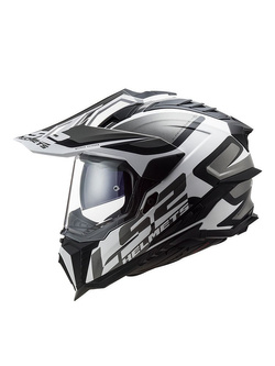 Kask integralny LS2 MX701 Explorer HPFC Alter matowy czarno-biały