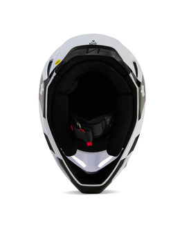 Kask enduro Fox V1 Streak czarno-biało-czerwony