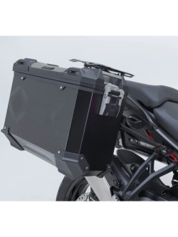 Zestaw: kufry boczne + stelaże PRO TRAX ADV SW-Motech Ducati Multistrada V2/ S (24-) czarne [poj.: 2 x 37 L]