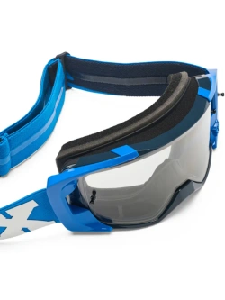 Gogle motocyklowe Fox Vue Core z przezroczystą szybką, niebieskie