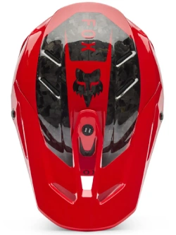 Kask enduro Fox V3 RS Fracture czarno-czerwony